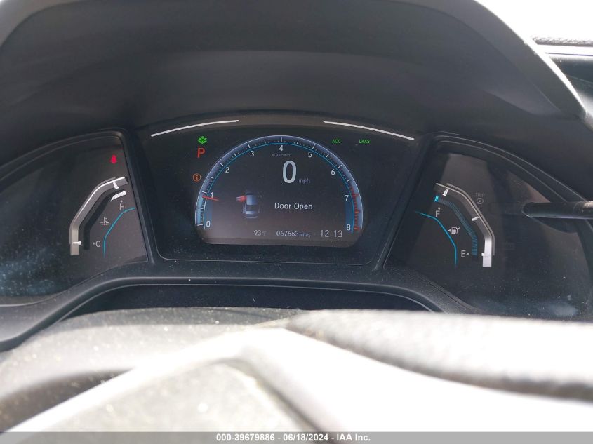 2019 Honda Civic Lx VIN: 2HGFC2F68KH562754 Lot: 39679886