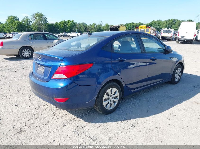 2016 Hyundai Accent Se VIN: KMHCT4AE1GU090828 Lot: 39679890