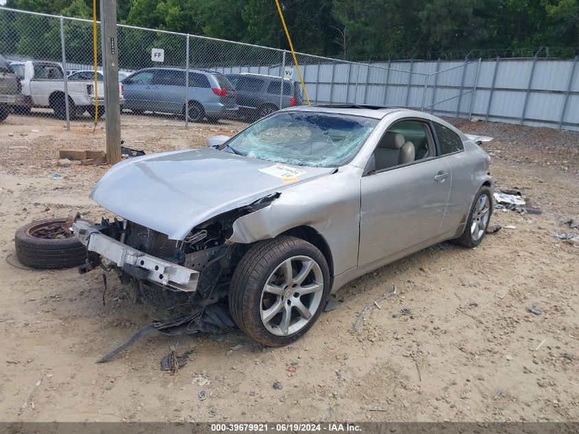 2003 Infiniti G35 Base W/Leather VIN: JNKCV54EX3M208089 Lot: 39679921