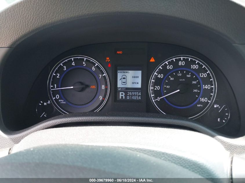 2011 Infiniti G37X VIN: JN1CV6EL8BM263727 Lot: 39679960