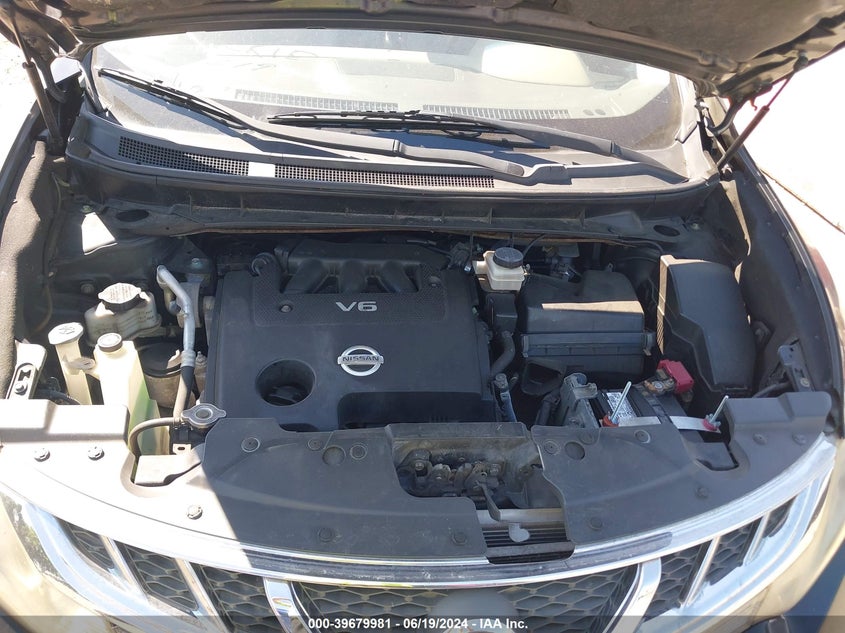 2011 Nissan Murano Sl VIN: JN8AZ1MW0BW175092 Lot: 39679981