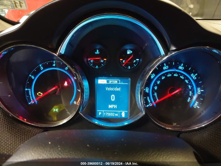 2014 Chevrolet Cruze Lt VIN: 1G1PE5SB9E7278432 Lot: 39680012