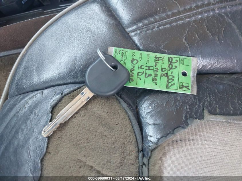 2008 Hummer H3 Suv VIN: 5GTEN43EX88192801 Lot: 39680031