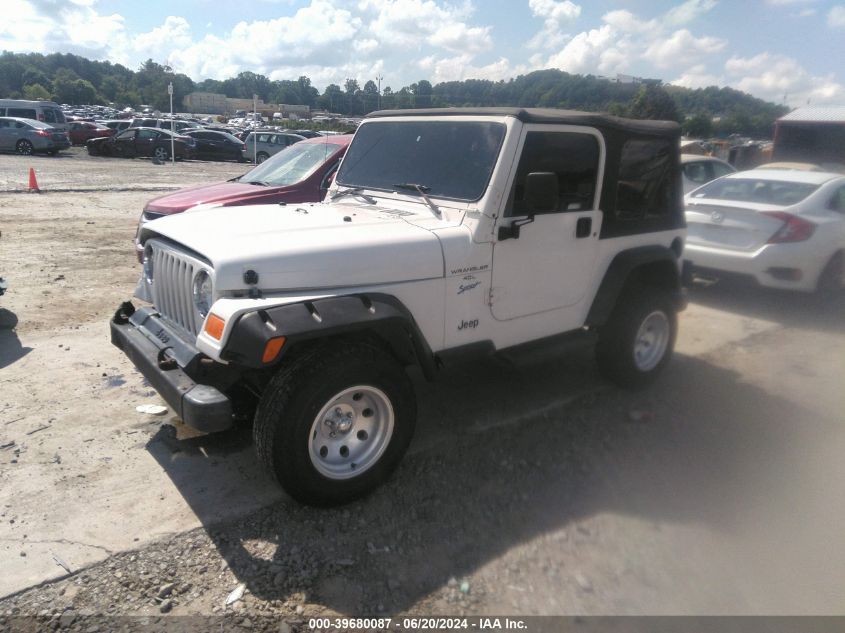 1997 Jeep` Wrangler S VIN: 1J4FY19S0VP448499 Lot: 39680087