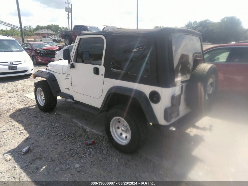 1997 Jeep` Wrangler S VIN: 1J4FY19S0VP448499 Lot: 39680087