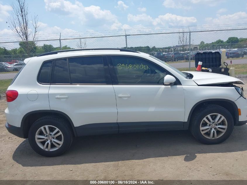 2017 Volkswagen Tiguan 2.0T/2.0T S VIN: WVGAV7AX3HK027358 Lot: 39680100