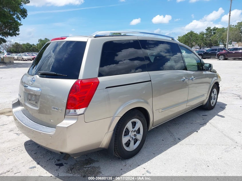 2007 Nissan Quest 3.5 S VIN: 5N1BV28U07N125733 Lot: 39680135