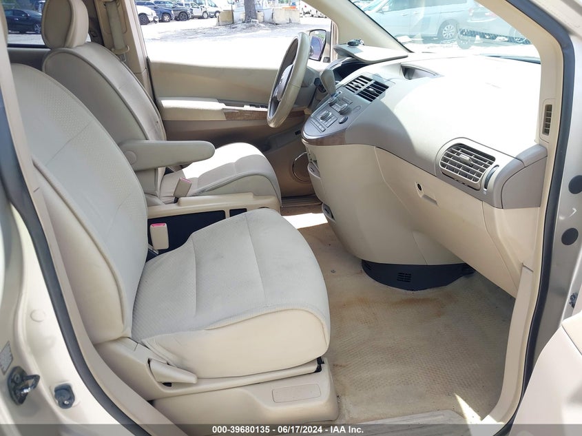 2007 Nissan Quest 3.5 S VIN: 5N1BV28U07N125733 Lot: 39680135