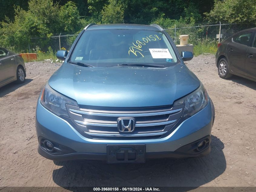 2013 Honda Cr-V Ex-L VIN: 5J6RM4H7XDL041660 Lot: 39680158