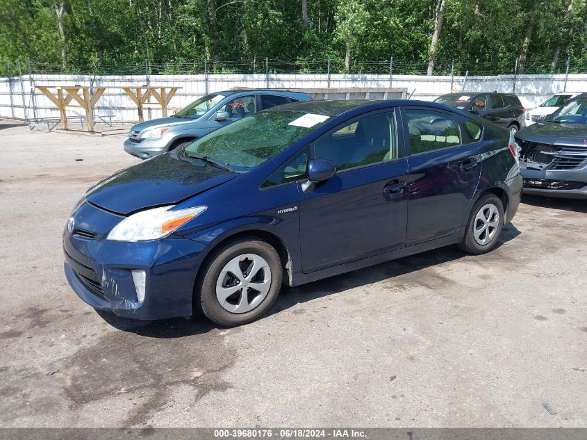 2012 Toyota Prius Two VIN: JTDKN3DU1C1573366 Lot: 39680176