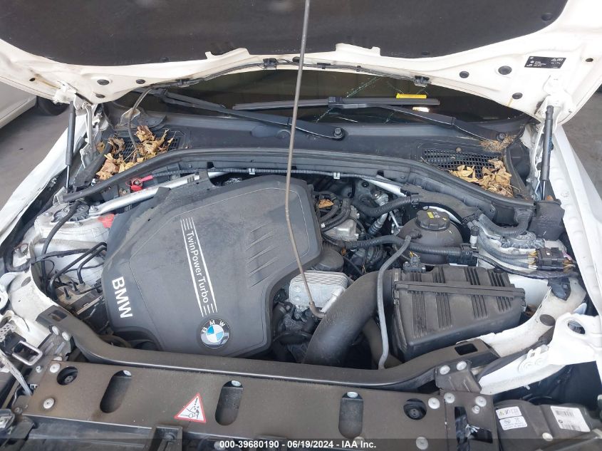 2016 BMW X3 xDrive28I VIN: 5UXWX9C52G0D77944 Lot: 39680190