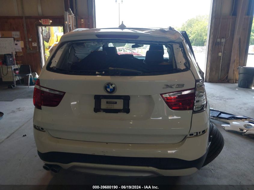 2016 BMW X3 xDrive28I VIN: 5UXWX9C52G0D77944 Lot: 39680190