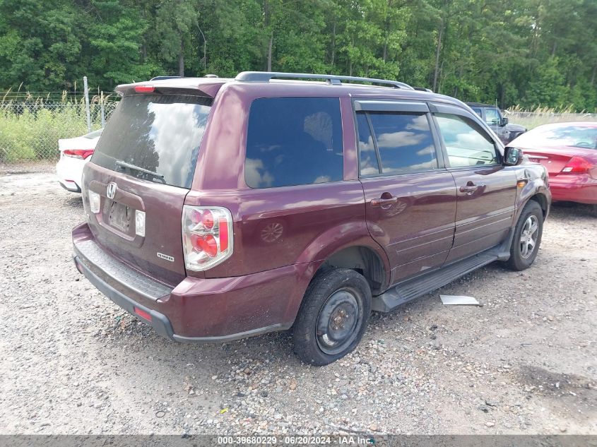 2008 Honda Pilot Exl VIN: 5FNYF185X8B049243 Lot: 39680229