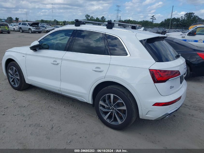 2023 Audi Q5 Premium Plus 45 Tfsi S Line Quattro VIN: WA1EAAFY0P2048581 Lot: 39680253