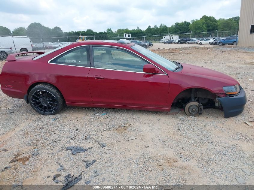 1999 Honda Accord Ex V6 VIN: 1HGCG2250XA014645 Lot: 39680271