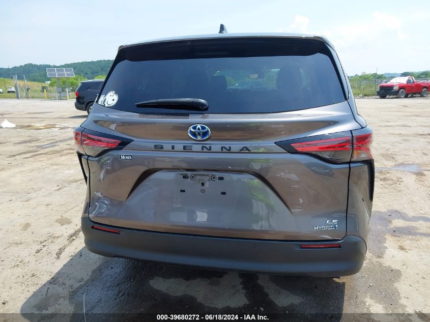 2021 Toyota Sienna Le VIN: 5TDKRKEC7MS020052 Lot: 39680272