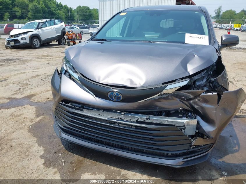 2021 Toyota Sienna Le VIN: 5TDKRKEC7MS020052 Lot: 39680272