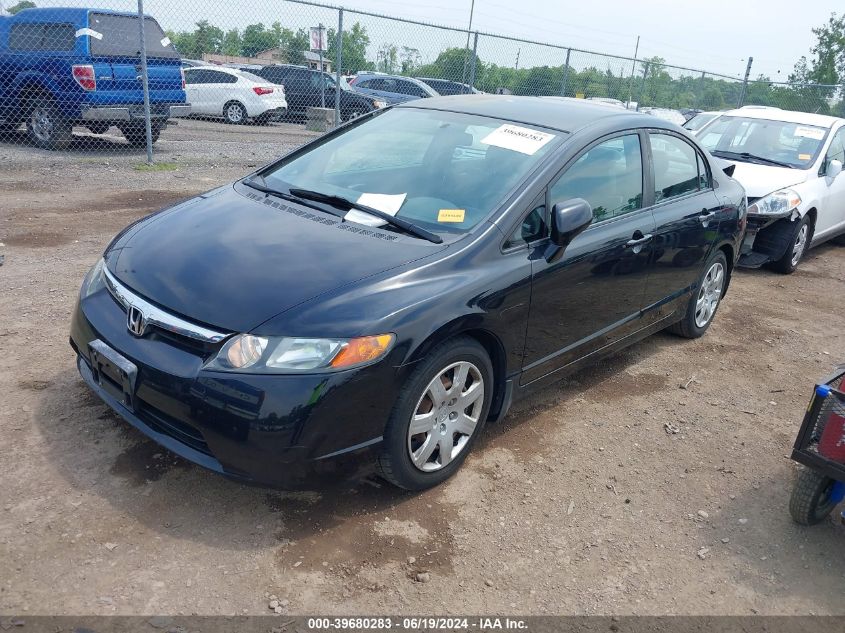 2008 Honda Civic Lx VIN: 1HGFA15598L098118 Lot: 39680283