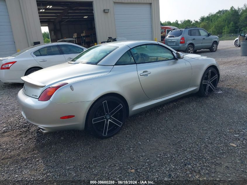 2003 Lexus Sc 430 VIN: JTHFN48YX30042384 Lot: 39680288