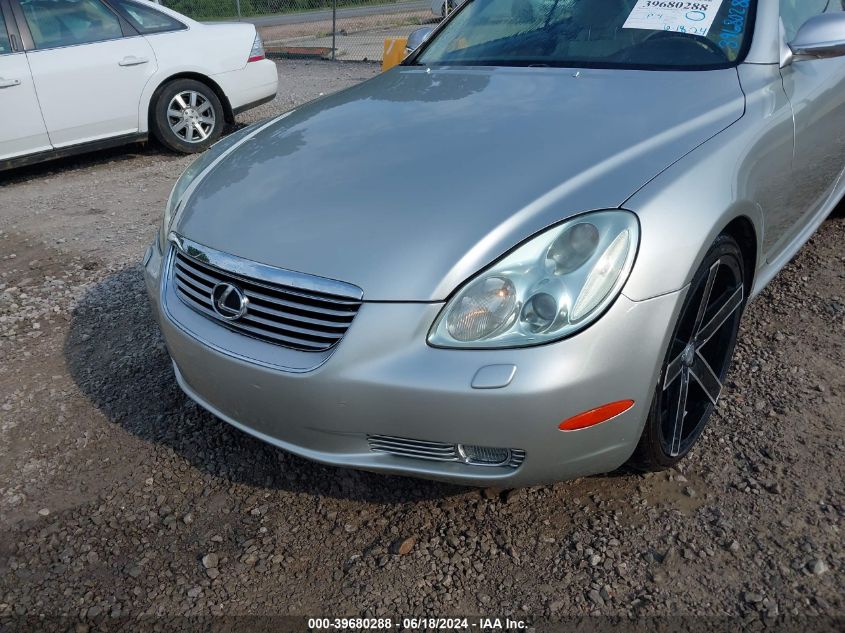 2003 Lexus Sc 430 VIN: JTHFN48YX30042384 Lot: 39680288