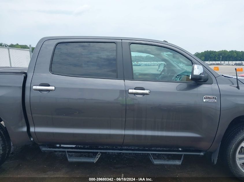2019 TOYOTA TUNDRA 1794 5.7L V8 - 5TFAY5F13KX805821