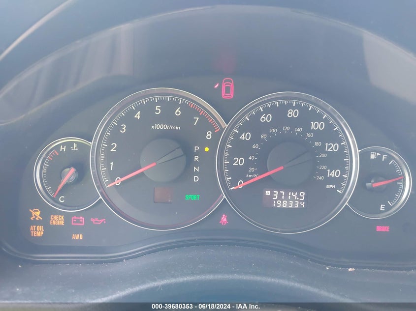 2009 Subaru Legacy 2.5I VIN: 4S3BL616X97219834 Lot: 39680353