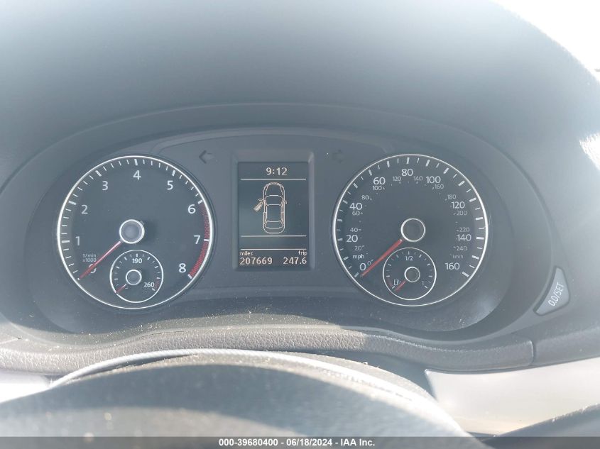 2012 Volkswagen Passat 2.5L Se VIN: 1VWBP7A39CC094174 Lot: 39680400