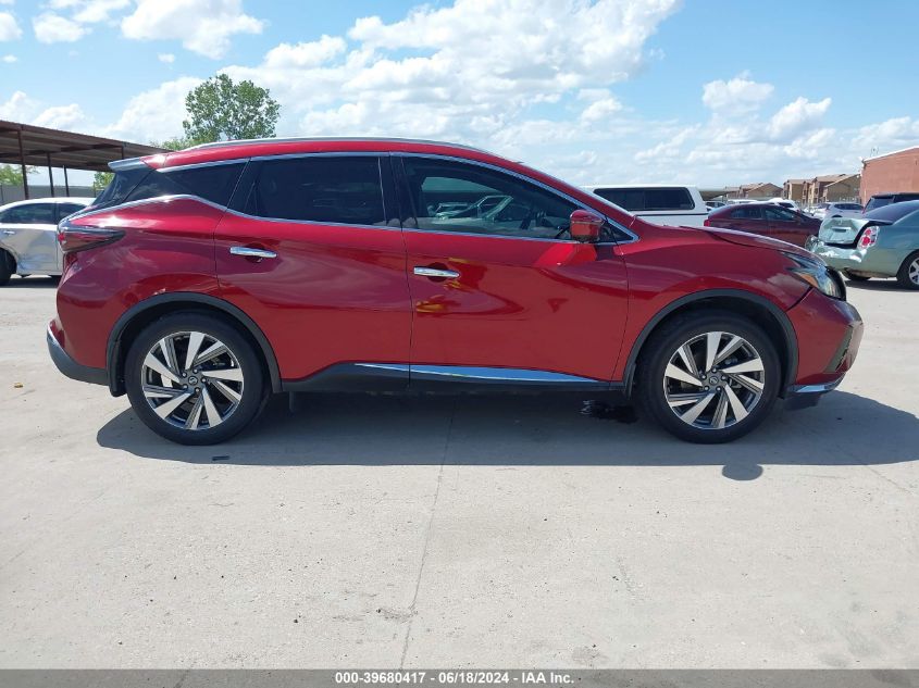 2019 Nissan Murano Sl VIN: 5N1AZ2MJ1KN166571 Lot: 39680417