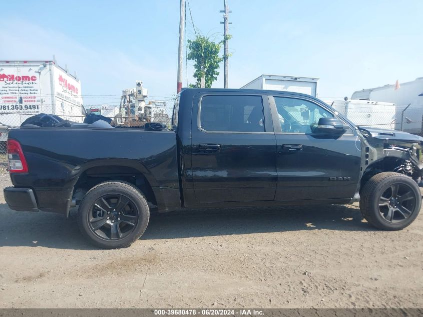 2021 Ram 1500 Big Horn 4X4 5'7 Box VIN: 1C6SRFFT5MN832307 Lot: 39680478