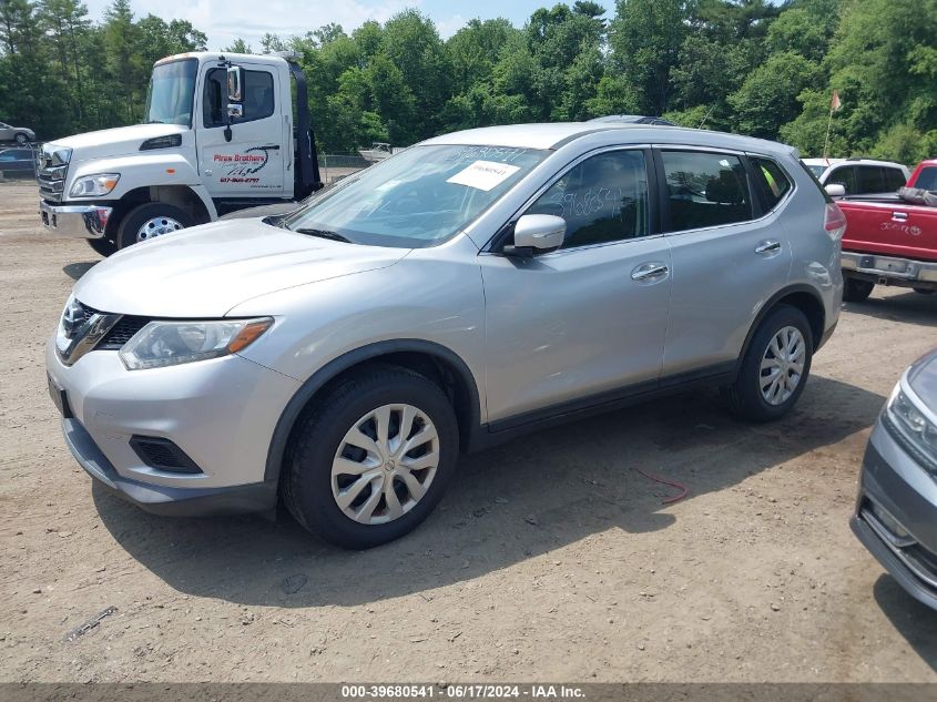 2015 Nissan Rogue S VIN: KNMAT2MV7FP567691 Lot: 39680541