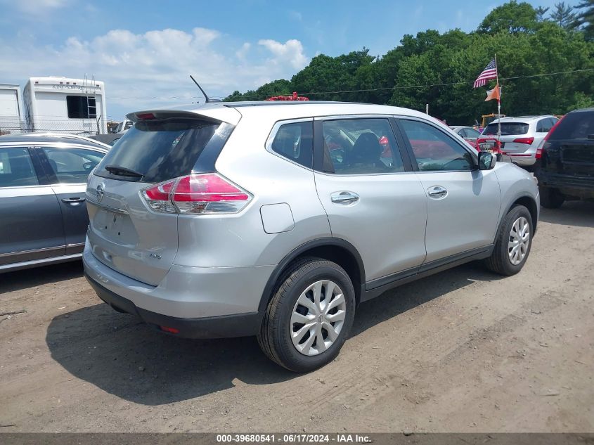 2015 Nissan Rogue S VIN: KNMAT2MV7FP567691 Lot: 39680541