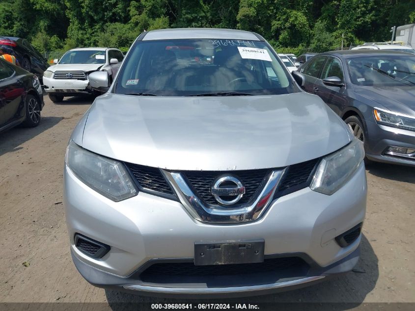 2015 Nissan Rogue S VIN: KNMAT2MV7FP567691 Lot: 39680541