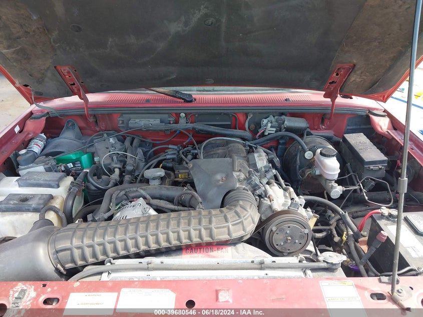 1997 Ford Ranger Splash/Xlt VIN: 1FTCR14X0VPA01910 Lot: 39680546