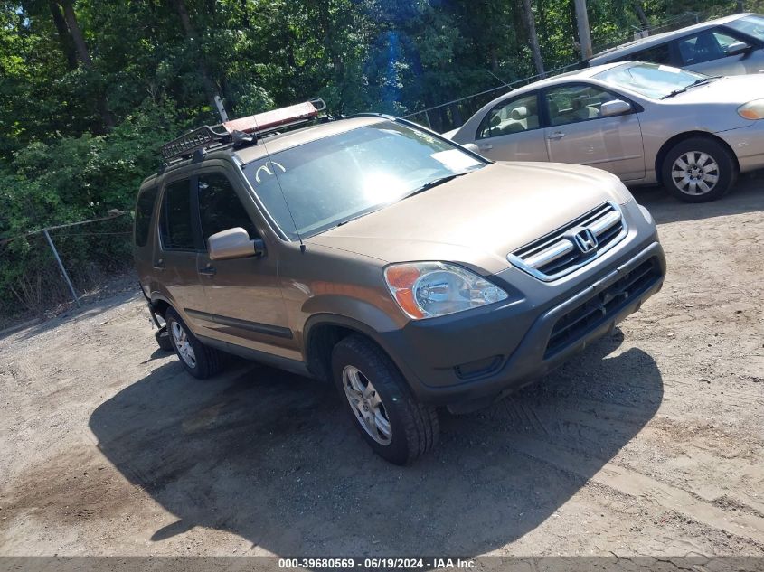 2002 Honda Cr-V Ex VIN: SHSRD78852U009160 Lot: 39680569