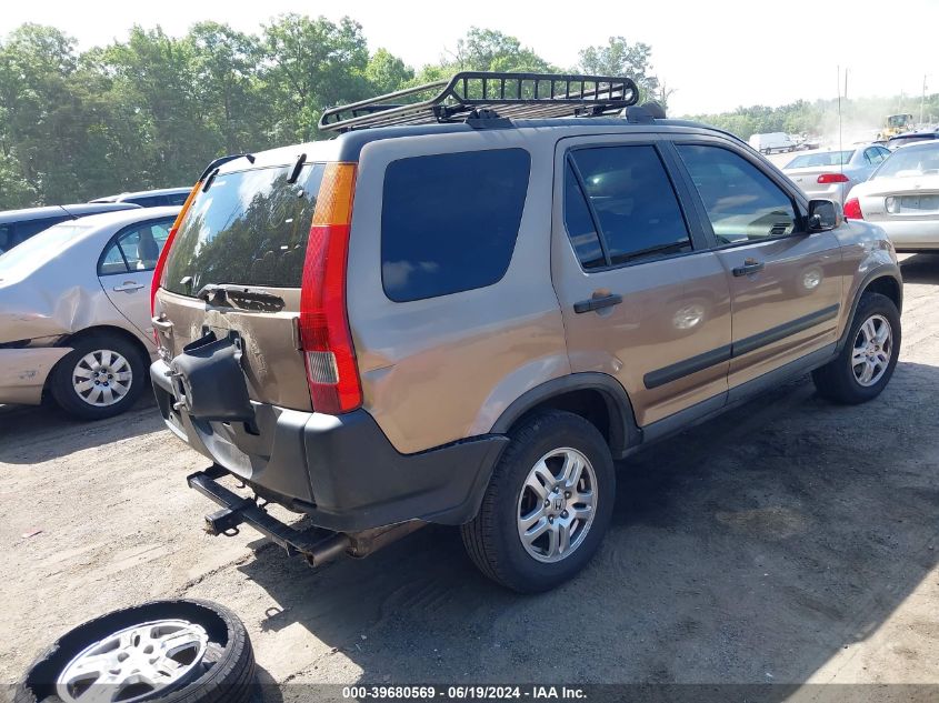 2002 Honda Cr-V Ex VIN: SHSRD78852U009160 Lot: 39680569