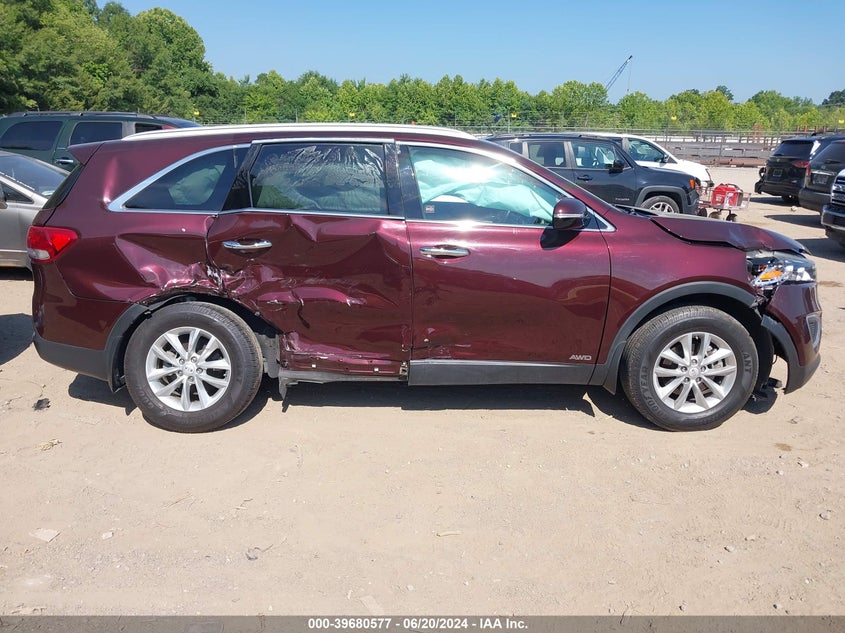 2018 Kia Sorento 2.4L Lx VIN: 5XYPGDA33JG419157 Lot: 39680577