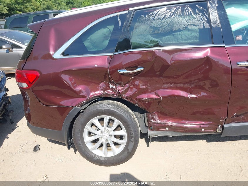 2018 Kia Sorento 2.4L Lx VIN: 5XYPGDA33JG419157 Lot: 39680577