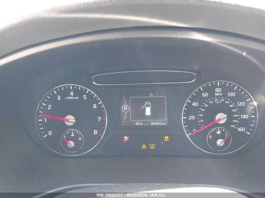 2018 Kia Sorento 2.4L Lx VIN: 5XYPGDA33JG419157 Lot: 39680577