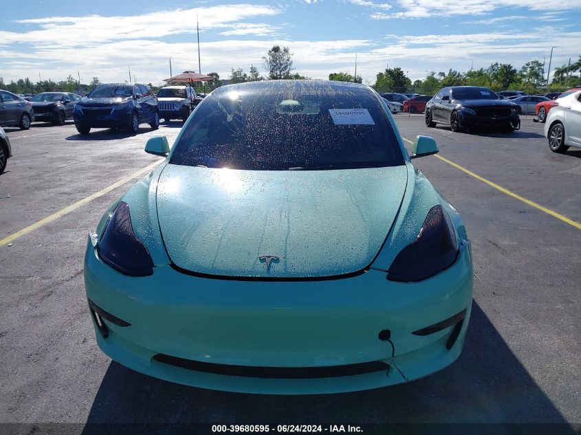 2023 Tesla Model 3 Rear-Wheel Drive VIN: 5YJ3E1EA6PF502979 Lot: 39680595