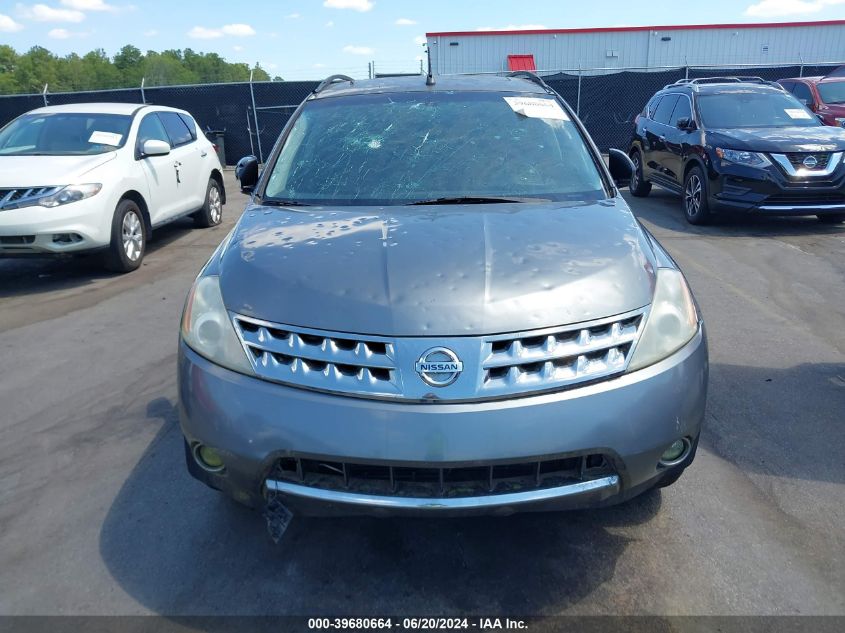 2006 Nissan Murano Sl VIN: JN8AZ08T36W423142 Lot: 39680664