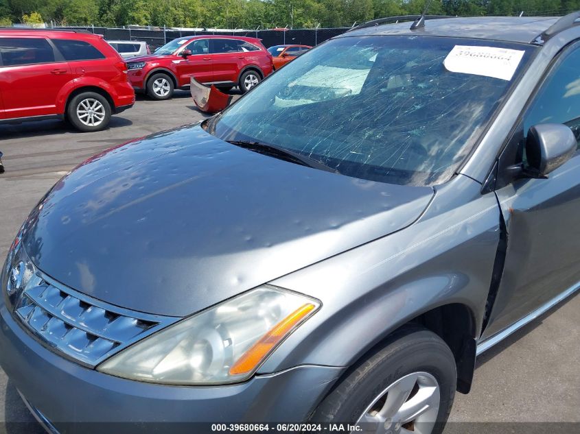 2006 Nissan Murano Sl VIN: JN8AZ08T36W423142 Lot: 39680664