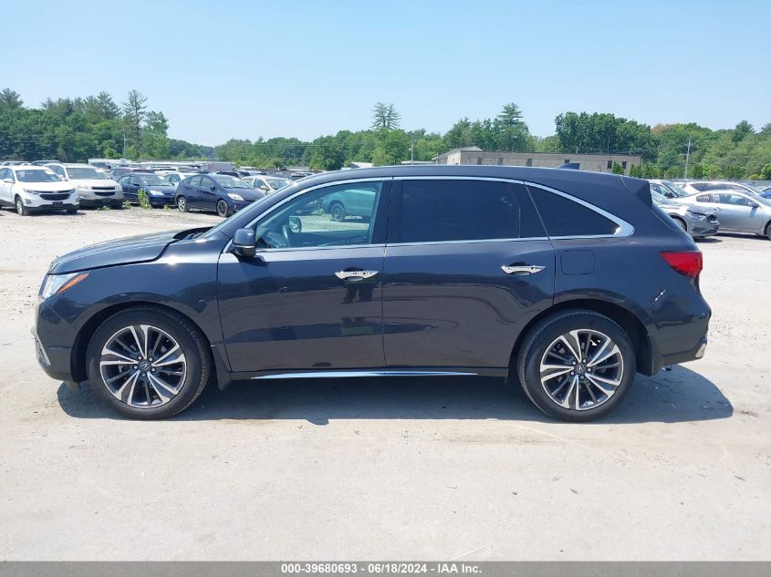 2019 Acura Mdx Tech Pkg VIN: 5J8YD4H53KL008692 Lot: 39680693