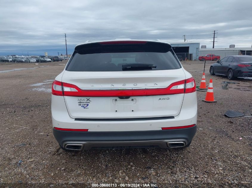 2017 Lincoln Mkx Reserve VIN: 2LMPJ8LR9HBL52671 Lot: 39680713