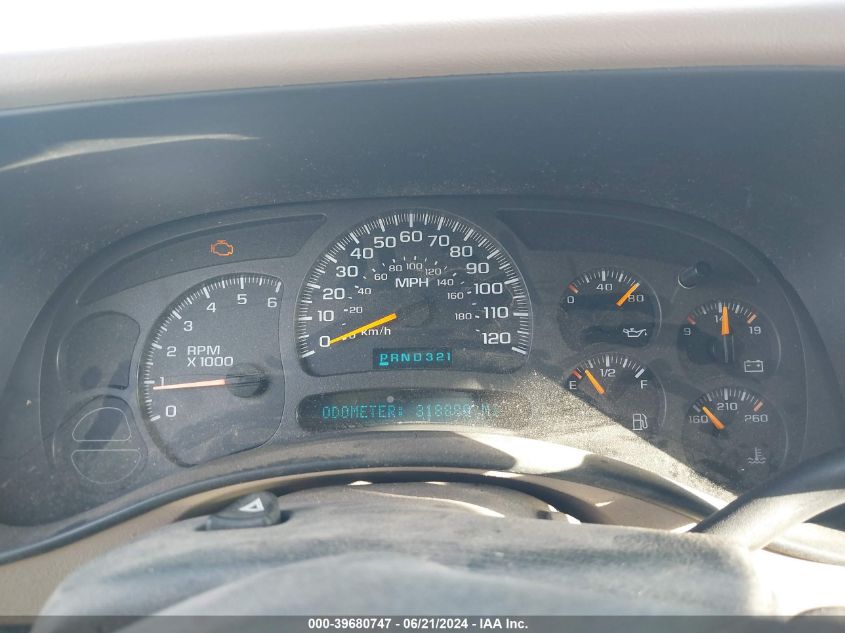 2003 Chevrolet Suburban 1500 Lt VIN: 3GNFK16Z13G150903 Lot: 39680747