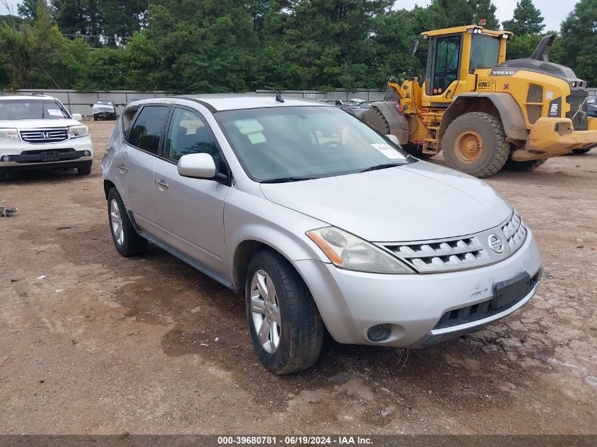 JN8AZ08W76W524629 2006 Nissan Murano Sl