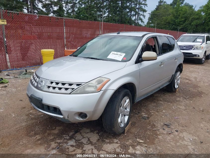 JN8AZ08W76W524629 2006 Nissan Murano Sl