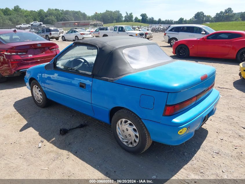 1992 Geo Metro Lsi Sprint Cl VIN: JG1MR336XNK210148 Lot: 39680852