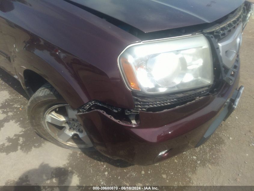 2011 Honda Pilot Ex-L VIN: 5FNYF4H5XBB073941 Lot: 39680870