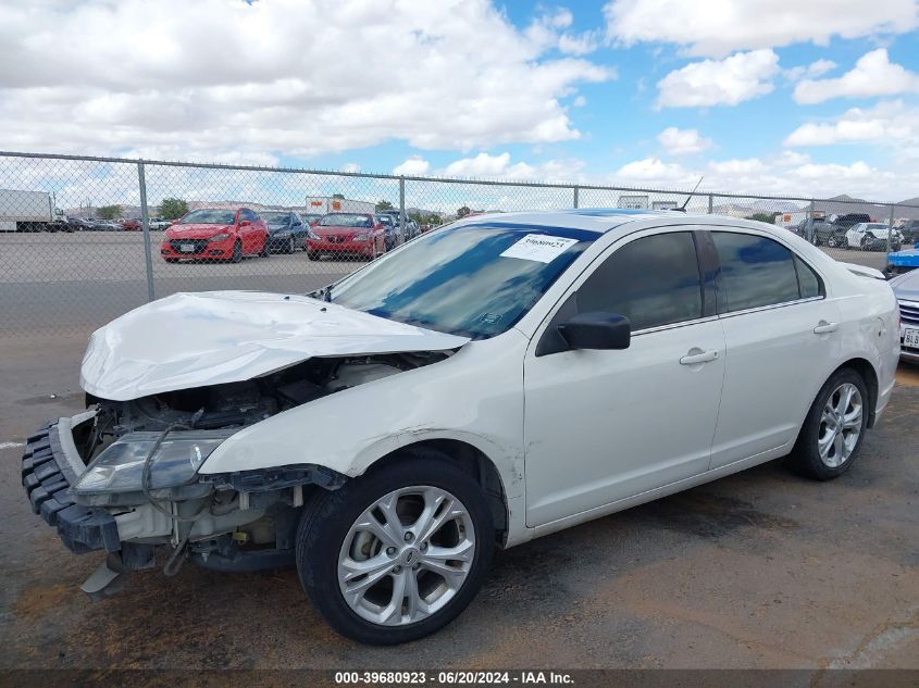 2012 Ford Fusion Se VIN: 3FAHP0HG0CR130144 Lot: 39680923