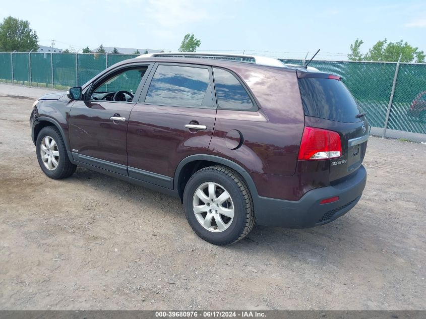 2011 Kia Sorento Lx V6 VIN: 5XYKTDA29BG131044 Lot: 39680976